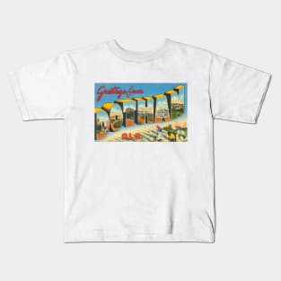 Greetings from Dothan, Alabama - Vintage Large Letter Postcard Kids T-Shirt